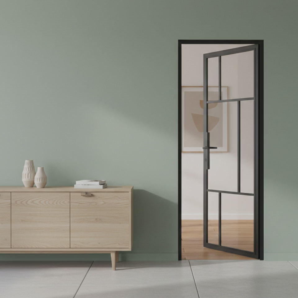 6 Lite Interior Steel Door