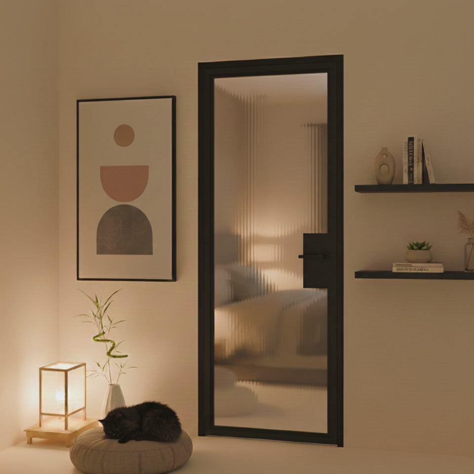 Full Lite Interior Steel Door