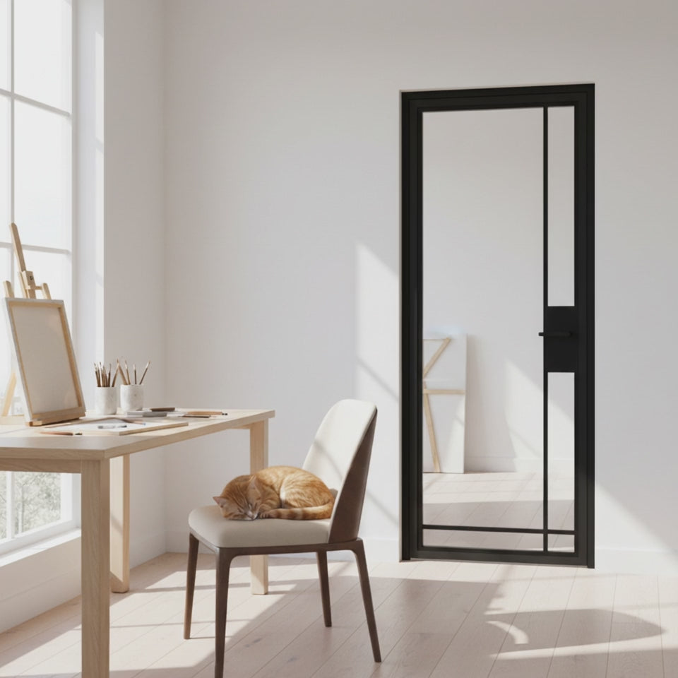 5 Lite Interior Steel Door – Bottom Inward