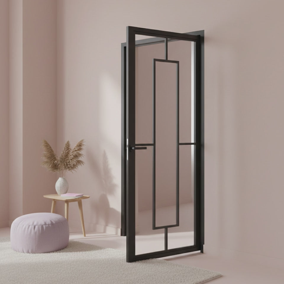 5 Lite Interior Steel Door