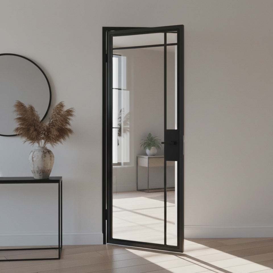 5 Lite Interior Steel Door – Top Inward