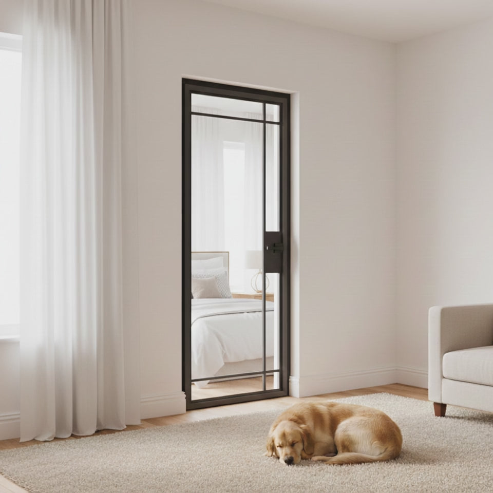 7 Lite Interior Steel Door – Inward