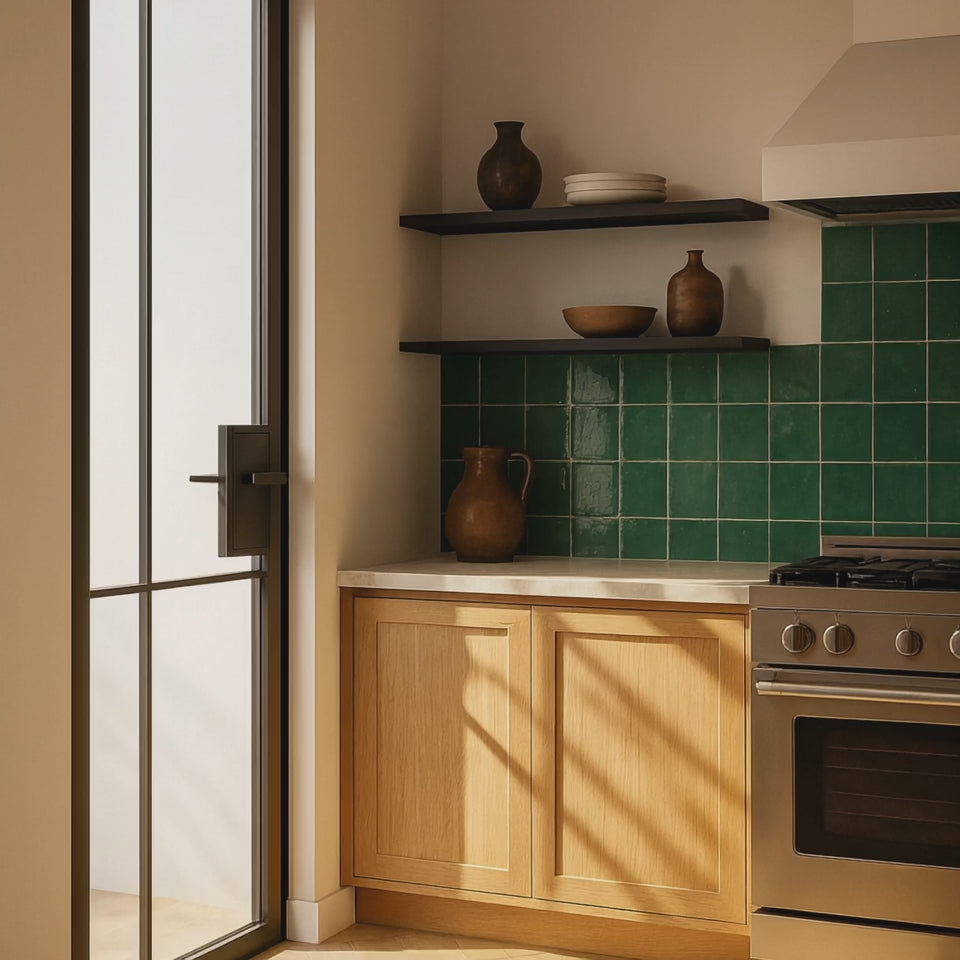 4 Lite Interior Steel Door – Bottom Outward Frosted Glass