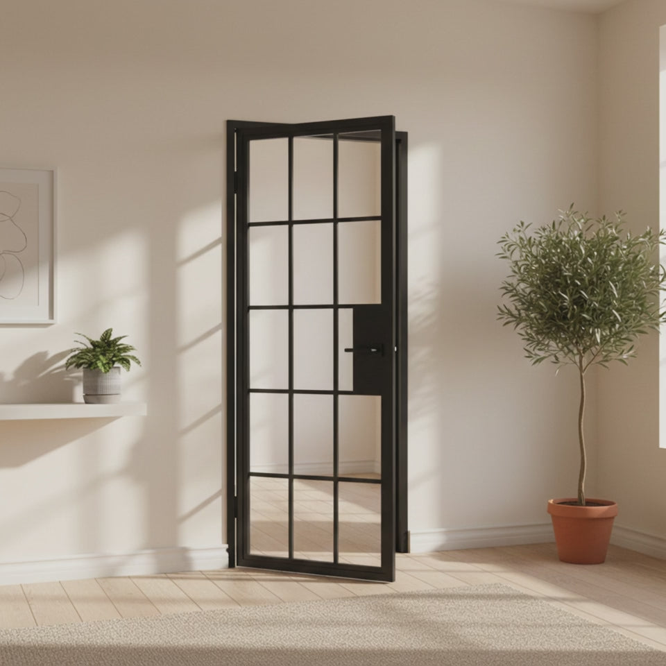15 Lite Interior Steel French Door