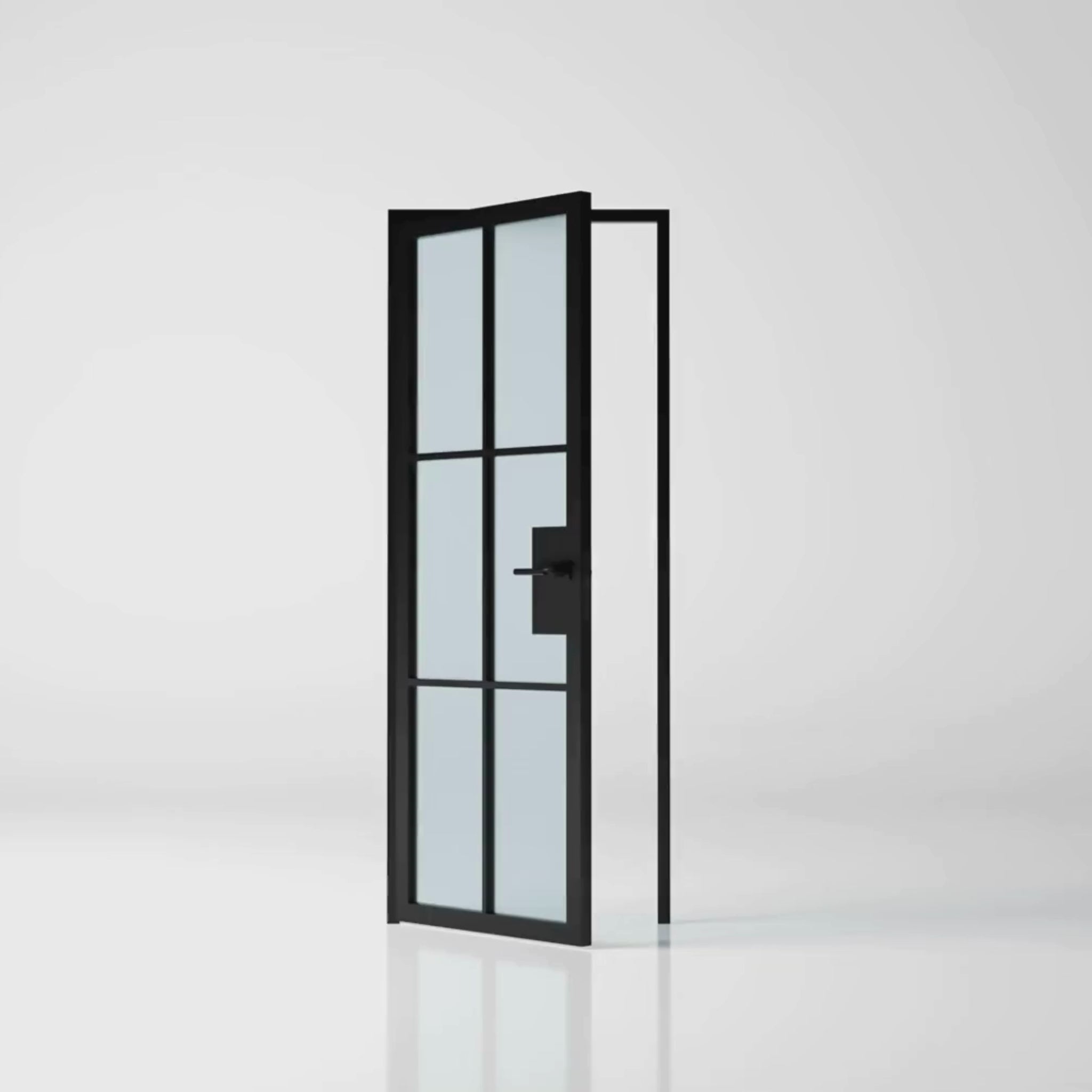 6 Lite Interior Steel French Door