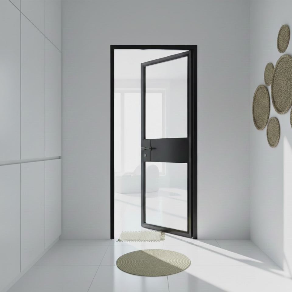 2 Lite Interior Steel Door