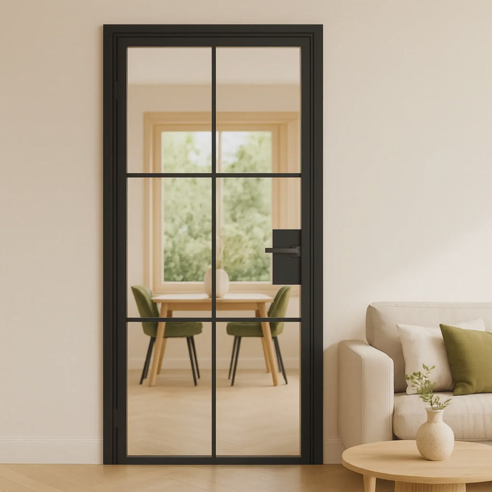 6 Lite Interior Steel French Door