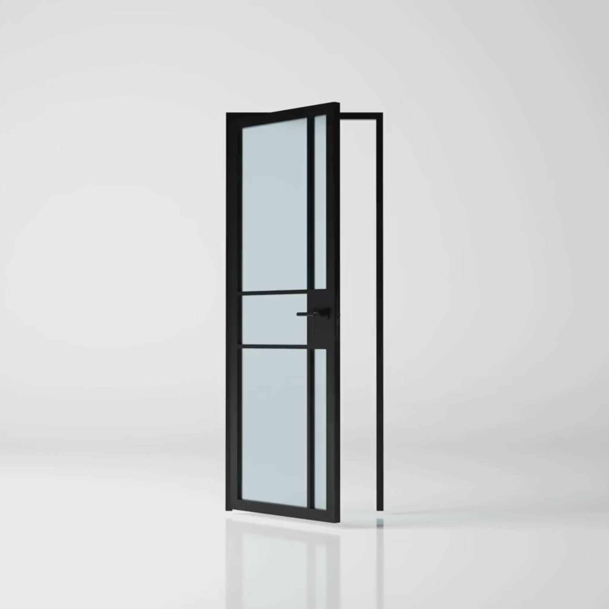 5 Lite Interior Steel Door – Inward Frosted Glass