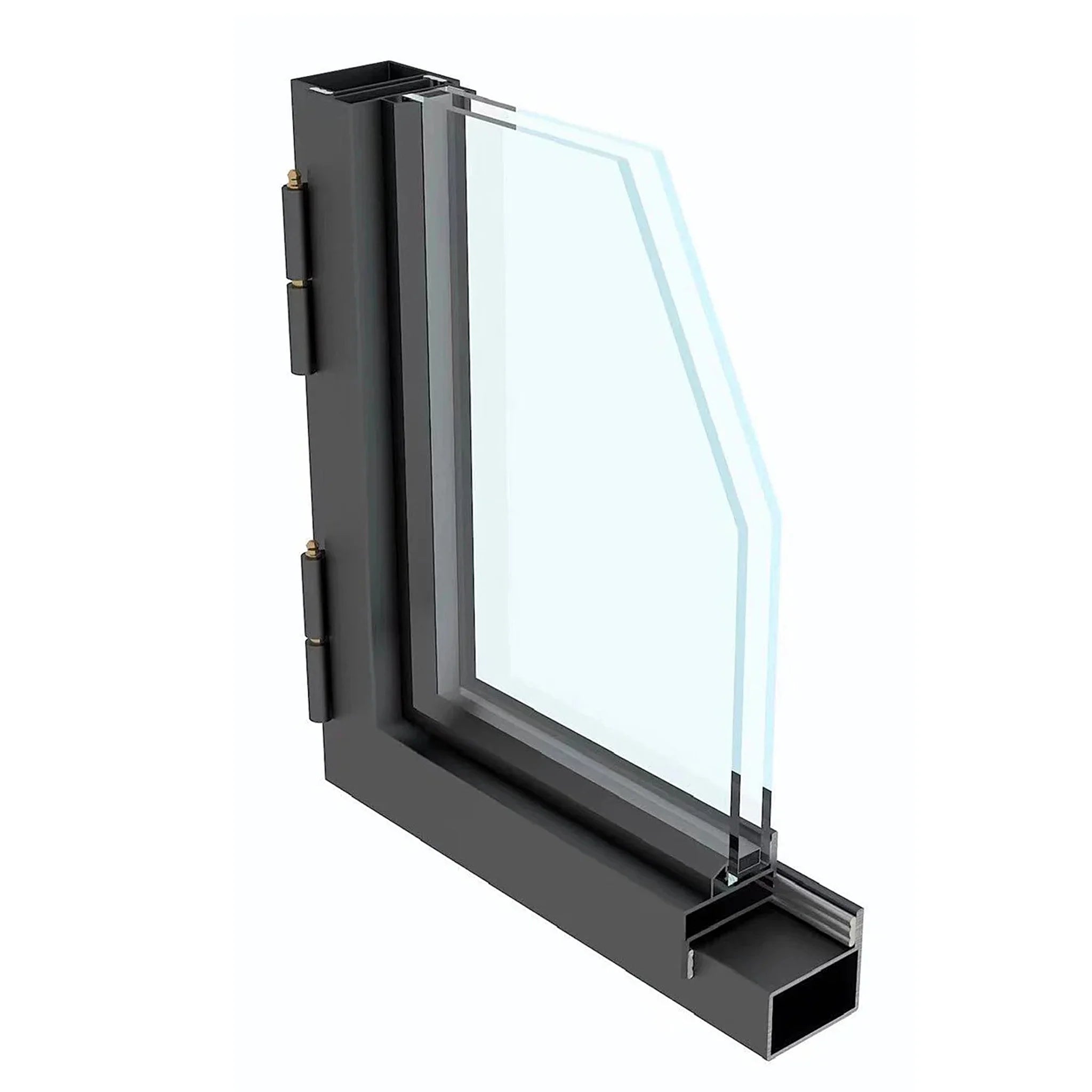 4 Lite Interior Steel French Door Frosted Glass