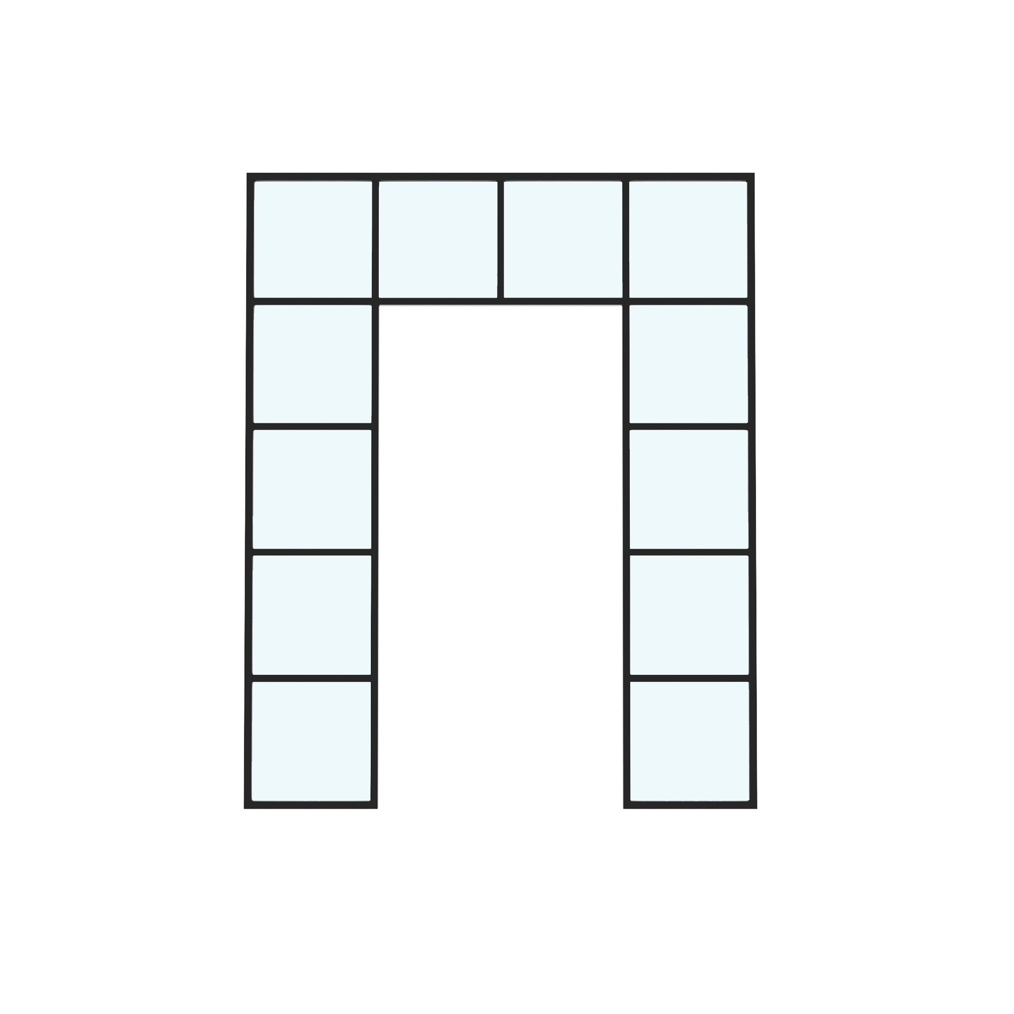 Steel & Glass Entrance Wall Partition - AlpadaDoors - 