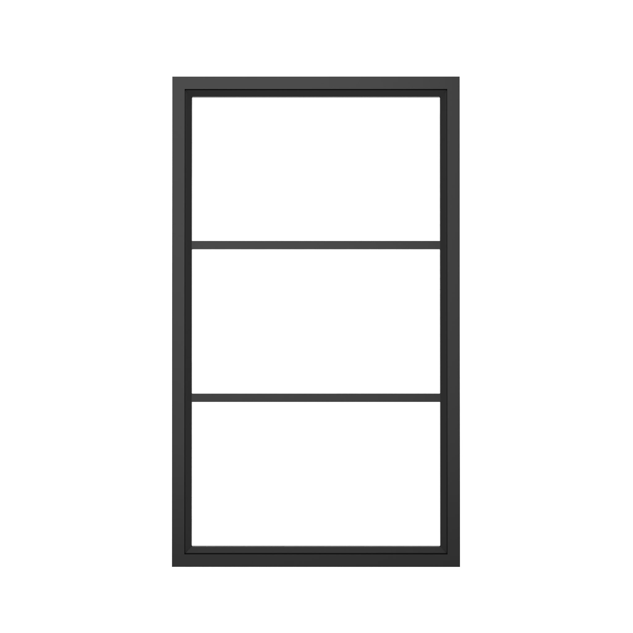 Steel interior window - Fixed Rectangle - AlpadaDoors - 