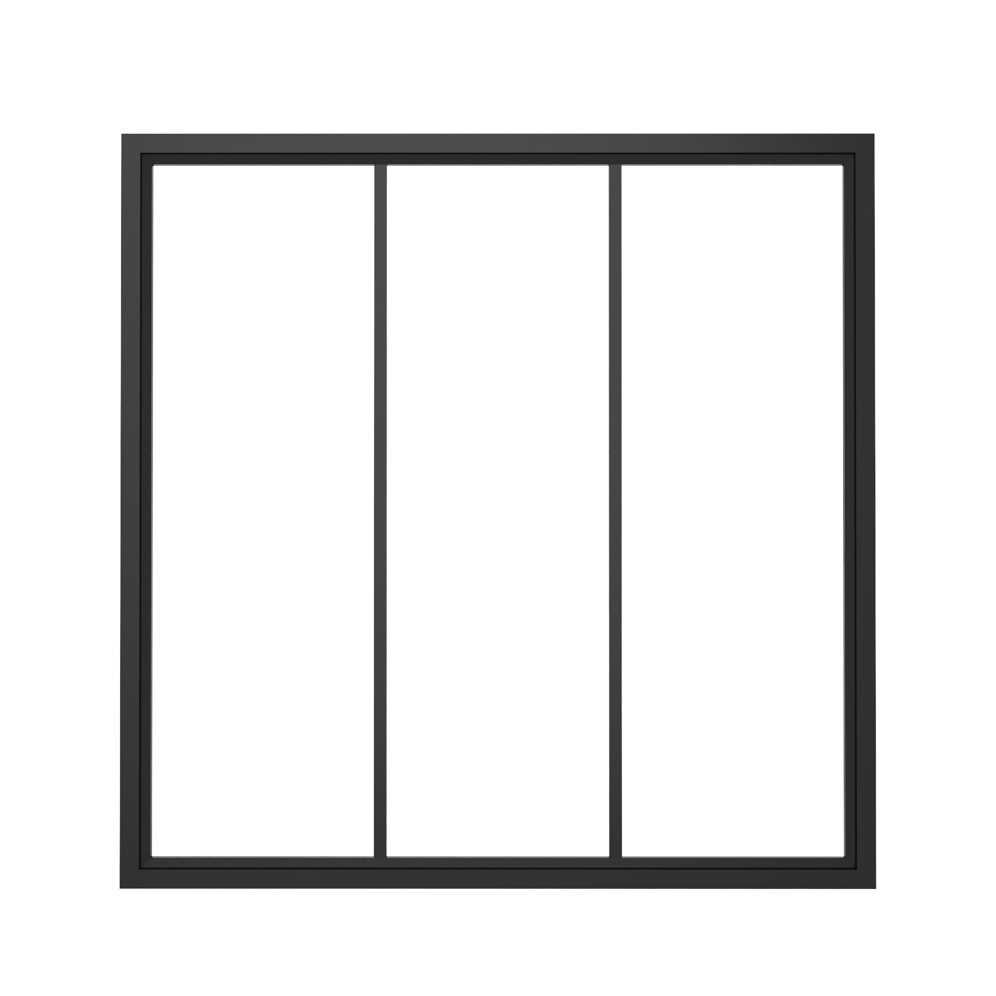 Steel Interior Window - Fixed Square - AlpadaDoors - 