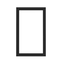 Rectangle Window Interior Steel interior Window - Single Rectangle | AlpadaDoors