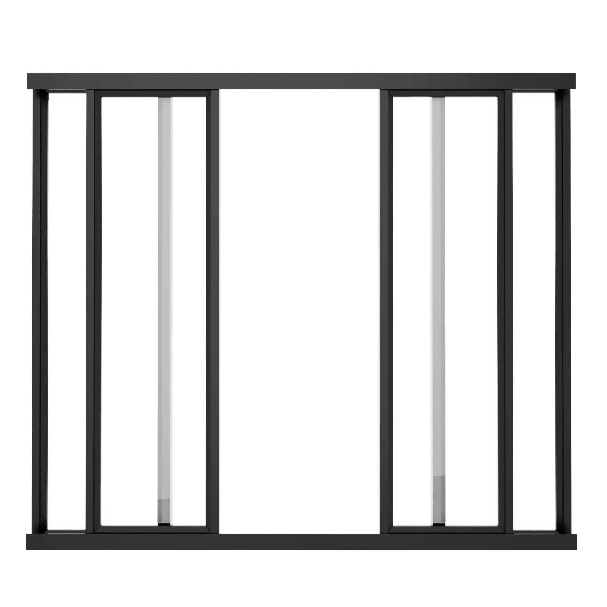 Steel interior window - Slide Square - AlpadaDoors - 