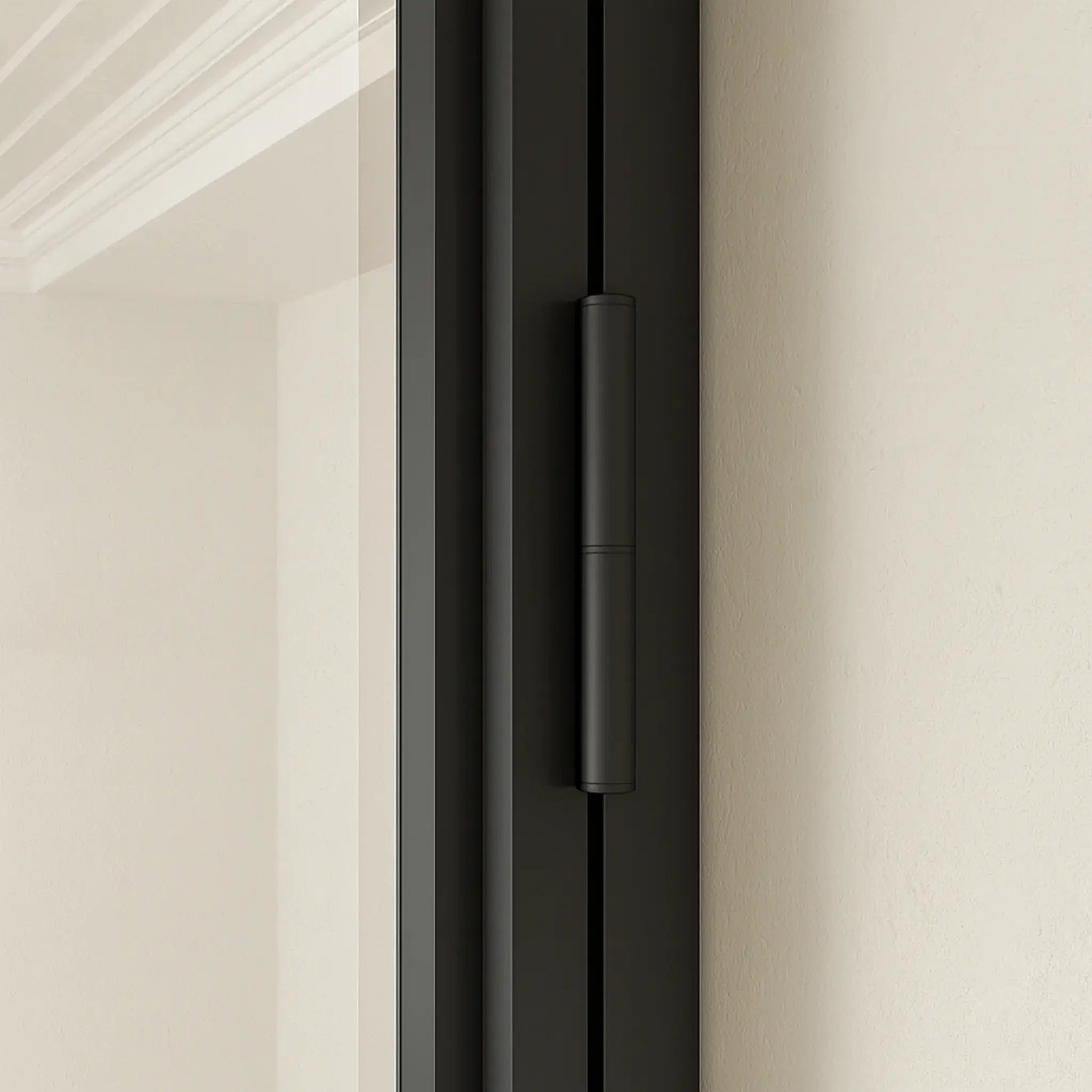 Transom Sidelite Single Doors Hinge Detail - Alpada Doors